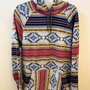 Brooklyn Cloth Mfg Company Aztec design size xl hoodie for women.